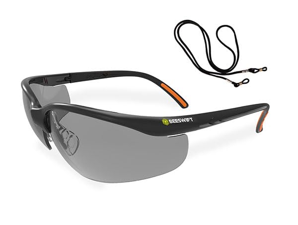 BEESWIFT HIGH Performance Lens Adjustable Safety Glasses Grey