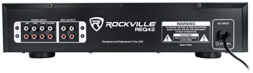 Rockville REQ42-B Black 19 Inch Rack Mount 2 X 21 Band Equalizer thumb #2
