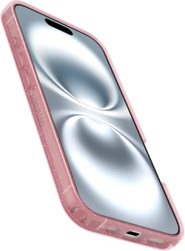 Image of OtterBox iPhone 16 (Only) - Symmetry Series Clear+ Case - Thimbleberry (Pink) - Snaps to MagSafe - Ultra-Sleek - Raised Edges Protect Camera & Screen - Non-Retail Packaging