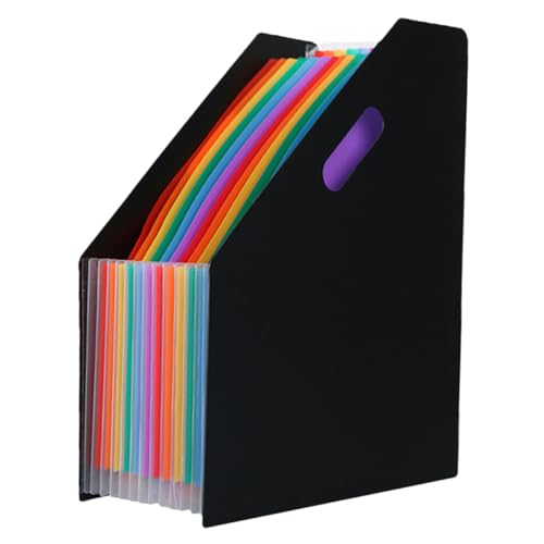 NUOBESTY Carpeta de Archivos de Plástico Expandible con Diseño Acordeón Organizador Portátil de Documentos y Recibos Gran Capacidad para Oficina Hogar y Escuela