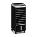 oneConcept Freshboxx Pro - 3-in-1: Luftkühler, Ventilator, Luftbefeuchter, 65 W, 966 m³/h, 3 Windstärken, Wassertank-Volumen: 5 Liter, 120° Oszillation, manueller vertikaler Luftstrom, Schwarz