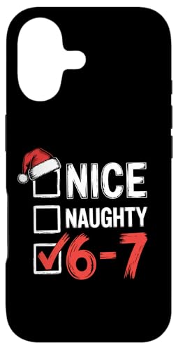 6-7 ~[ Nice Naughty 67 Christmas Brain Rot X}zP[X iPhone 17 p