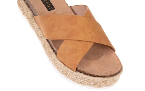 Women'S Platform Sandals Slides Espadrilles Sandals Flatform Slippers Casual Platform Slides for Women Footbed Open Toe Wedges Sandals2