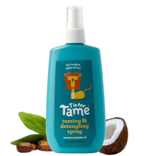 Image of T is for Tame - Natural Hair Taming & Conditioning Spray for Kids and Babies - Tames Knots, Frizz & Detangles, Made in the USA - All Hair Types Including Curly - 4.2 fl oz