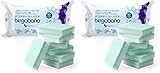 Begobaño Esponja Jabonosa Desechable. Esponja de Baño de Un Solo Uso con Gel Dermatológico e Hipoalergénico. 50 Unidades (Paquete de 2)