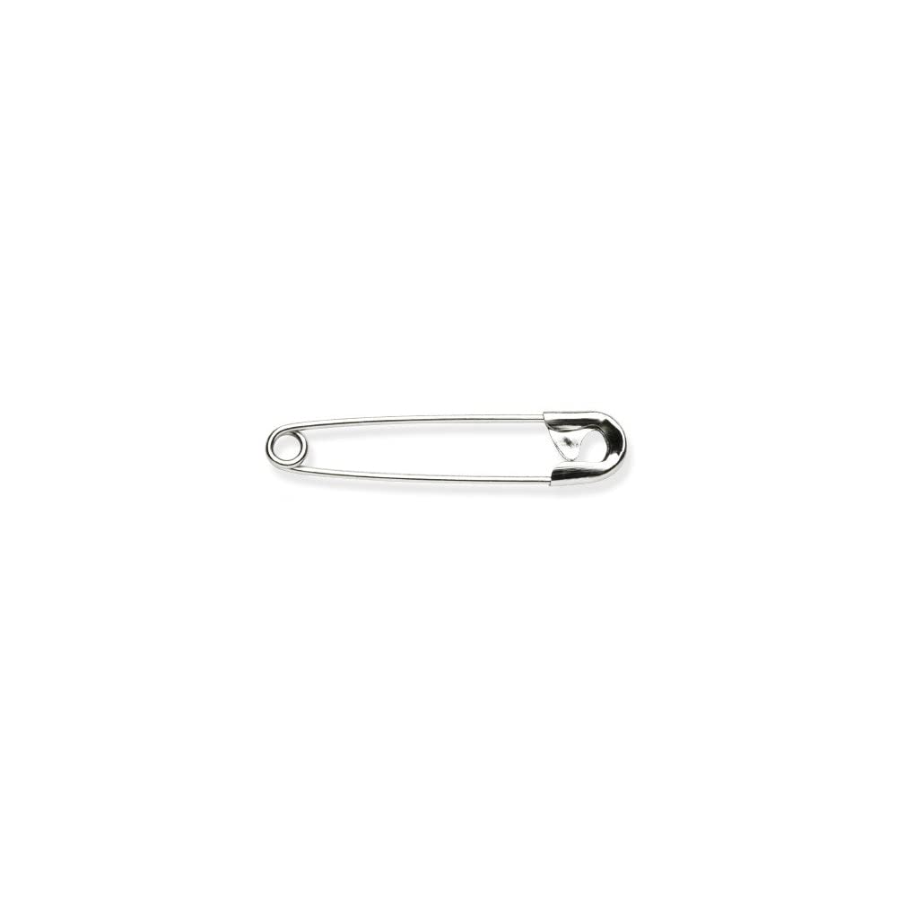 MILWARD Spille di sicurezza, argento, 34 mm, 12 pezzi