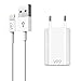 Produktbild VP7 Ladegerät passend für iPhone Ladekabel mit USB Netzteil für iPhone X Xs Xr 8 Plus 7 Plus 6 Plus 6s SE 5 5s iPod iPad Weiß