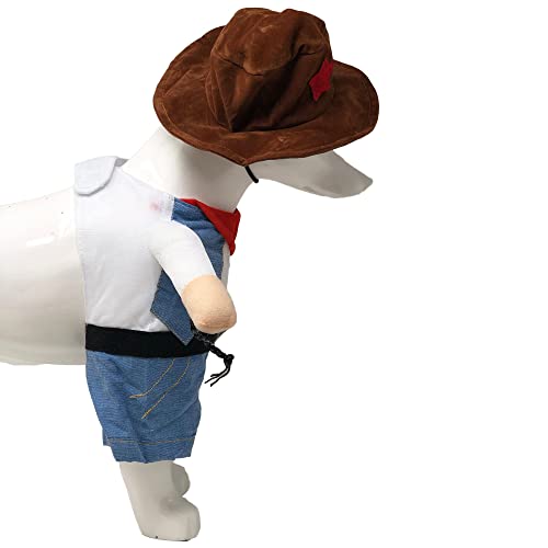 Disfraz de vaquero para perro Pet Life Rodeo Bones miniatura 3