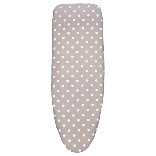 Cofan Funda para Tabla de Planchar | Tamaño Universal | Material: 100% algodón | Acolchada con 3 Capas: Espuma, muletón y algodón | Refleja el Calor y el Vapor | Color: Gris y Blanco | Medidas: 135 x