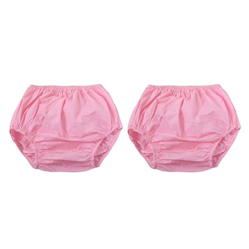 BELOWSYALER Paquete de 2 calzoncillos reutilizables a prueba de fugas para incontinencias para adultos, lavables para hombres y mujeres, fundas de pañales