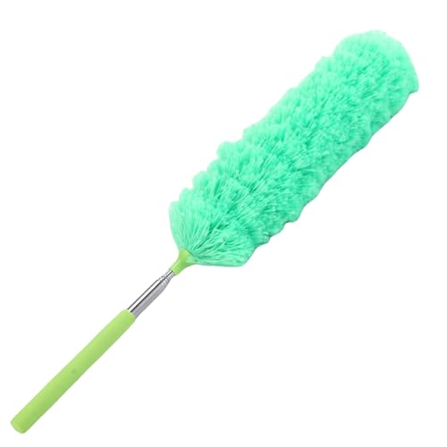Plumeau télescopique en microfibre | Brosse à poussière rétractable | Plumeau extensible en acier inoxydable | Plumeau de nettoyage en microfibre réutilisable | Outil de nettoyage flexible et pliable