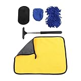 NINMORTH Einziehbare & 180° drehbare Auto-Windschutzscheiben-Waschbürste mit ausziehbarem 27 C101 cm Griff, Mikrofaser- & Chenille-Abdeckungen, LKW, für SUVs