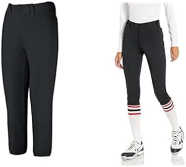 Mizuno Womens Select Low Rise Belted Pant M Black, Black, Medium US Women's Prospect Softball Pant, Black, Medium