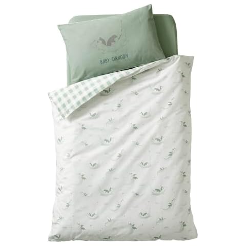 Housse de Couette VERTBAUDET Dragon Blanc 80X120 Cover