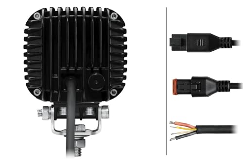 HELLA Valuefit S3000 LED Arbeitsscheinwerfer mit Positionslicht 12 - 24 Volt - 3000 echte Lumen - IP67 wasserdicht - Offroad Scheinwerfer für Traktor SUV UTV ATV - 1GA 357 109-041