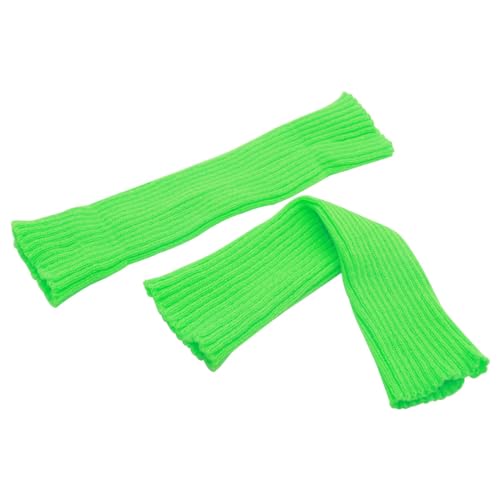 Image of FZBNSRKO Women Girls 80s Knit Leg Warmers Ribbed Long Leg Warmers for Party Sports Accessories