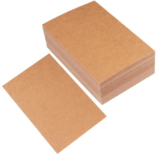 Cartes postales vierges indéchirables en kraft résistant x150