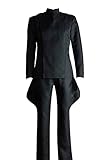 Imperial Stormtrooper Officer Admiral Uniform Cosplay Costume Black Suit (Male L)