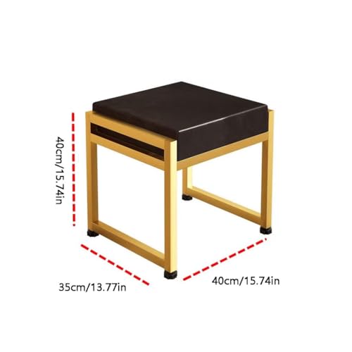 Mesa de centro taburete cuadrado y asiento auxiliar para sofá 3