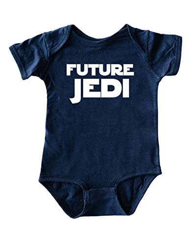 Image of Apericots Cute Baby Short Sleeve Bodysuit, 100% Cotton: Future Jedi (0-18 Months)