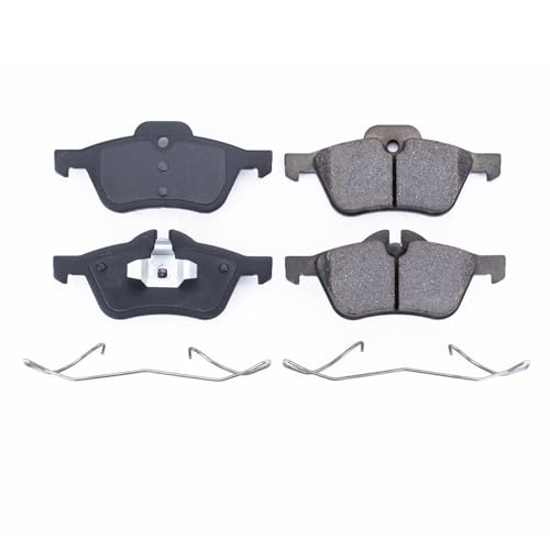 Image of PowerStop Front Brake Pads for Mini Cooper 2002-08 - Z17 Ceramic Brake Pads with Installation Hardware, 17-939