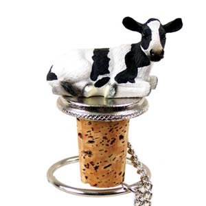 Cow Bottle Stopper (Holstein)