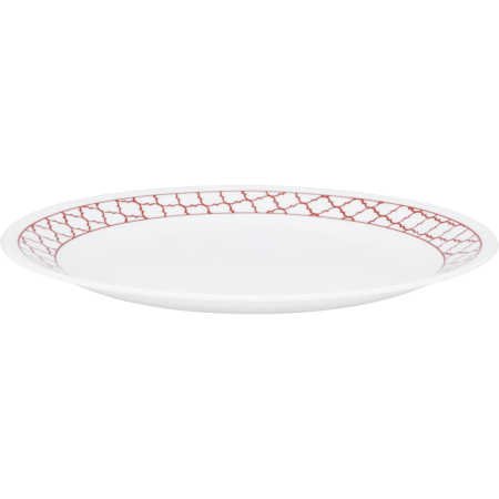 Corelle Essential Series Crimson Trellis Glass Multipurpose Microwave 30 Pcs Dinner Set #TOP7