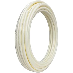 SharkBite 1/2 Inch x 100 Feet White PEX-A, Made in the USA, Flexible Water Pipe Tubing for Plumbing, UA60W100