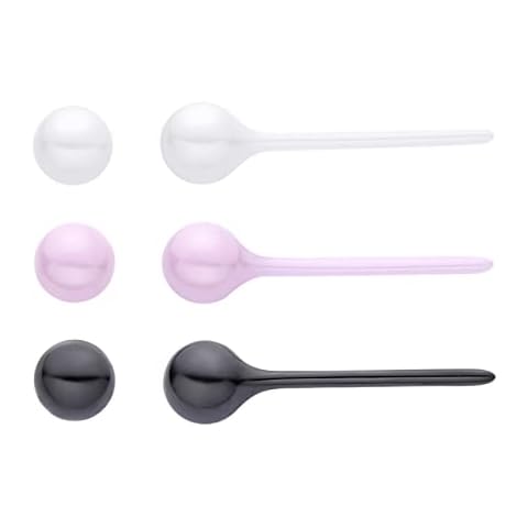 3 Pairs Ceramic Ball Stud Earrings for Sensitive Ears Cover