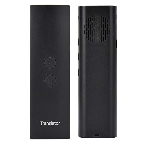 Tonysa Traductor Portátil Electrónico Inteligente Bluetooth Voz/Texto con 25 Idiomas, Traductor de Bolsillo Traductor de Idiomas en Tiempo Real para Reunión de Negocios Viajes (Negro)