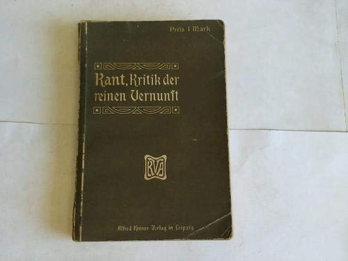 Kritik der reinen Vernunft : Amazon.de: Bücher