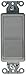 Hubbell DS120GY Decorator Switch, Single Pole, 20 amp, 120/277V, Gray