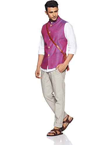 Image of Ethnix by Raymond Men's Jacket (RTUA00082-L8 Dark Pink 104)