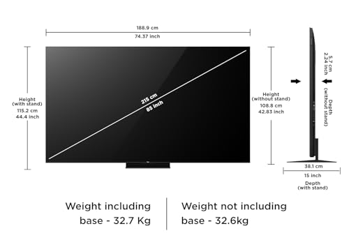 Image of TCL 215 cm (85 inches) 4K SQD-MiniLED TV 85C7L (Black)