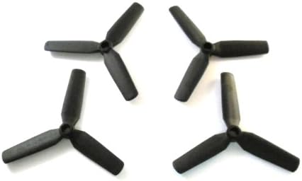 4 pieces of LEGO Technic " Propeller 3 blade (large) Diameter 9 knobs " in black