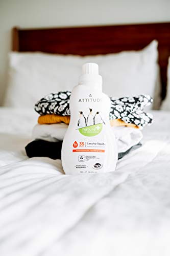 Attitude Laundry Detergent, Plant And Mineral-Based Formula, He, Vegan And Cruelty-Free Washing Machine And Household Products, Pink Grapefruit, 80 Loads, 67.6 Fl Oz #TOP4