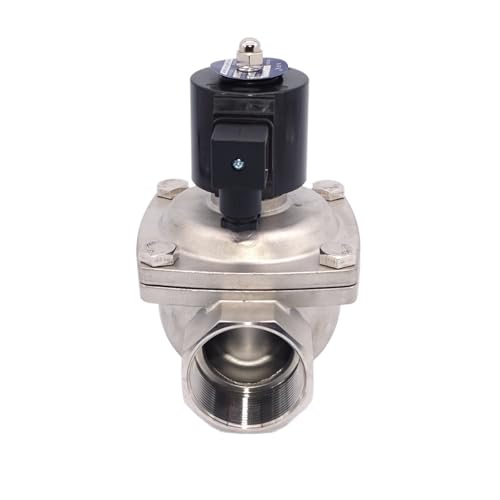 Électrovanne eau acier inoxydable 1,5 pouce haute résistance 2W-400-40B - 5