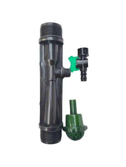 Cruze Venturi Farming Water Tube Fertilizer Injectors Device, 2 inch,(63 MM) Blue (Length : 12" Inch) (B09P8589PK) Amazon Price History, Amazon Price Tracker