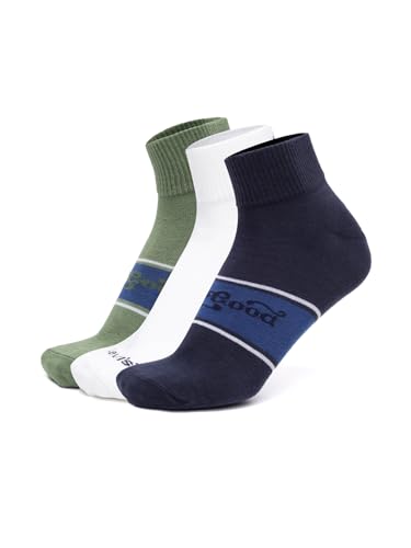 Image of Levi's LS204 Men's Cotton Stretch Ankle Mid Cut Classic Socks (Pack of 3)
