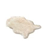 ラグマット 人工ムートン マット フワフワ 柔らかい肌触り リビングルーム ベッドルーム キャンプ (ホワイトイエロー, 40×60㎝)