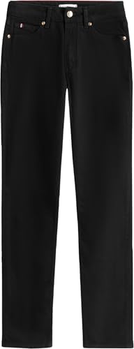 Tommy Hilfiger Damen Jeans Hose Slim Mid Waist, Schwarz (Black), 28W/34L – Ansicht 5