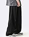 FCOOLYEET Mens Black Sweatpants Y2k Baggy Sweat Pants Wide Leg Pants Joggers Loose Sweatpants for Men
