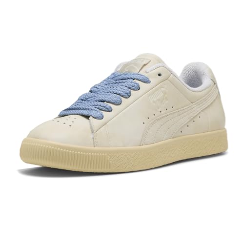PUMA Mens Clyde Nostalgia Lace Up Sneakers Shoes Casual - Off White - Size 8.5 M2