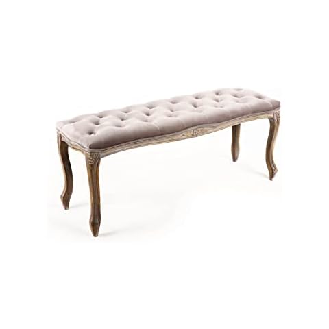Alguer Living - Sebastian - Banco Pie De Cama Tapizado Estilo Vintage Cover
