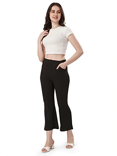 Image of Mehrang Women's Yoga Dress Pants Stretchy Work Slacks Business Casual Office Straight Leg /Boot-Cut Elastic Waist Regular Fit Trouser Pant