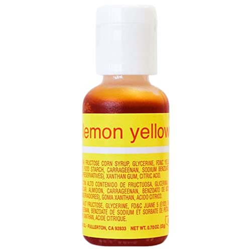 Chefmaster Liqua-Gel Colour - Lemon Yellow (.75 Oz) #TOP27