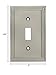 Cosmas 25053-SN Satin Nickel Single Toggle Switch Plate Switchplate Cover