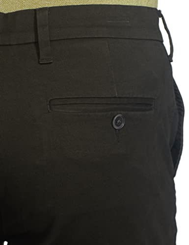 Image of Marks & Spencer Mens Solid Mid Rise Slim Fit Chinos