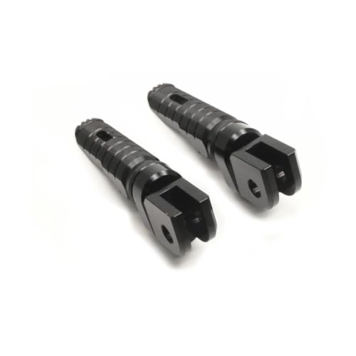 Image of MZS Motorcycle Foot Pegs Compatible with ZX4R ZX4RR ZX25R EX 400 500 Z400 Z500 2018-2026, Front Adjustable Footpegs Rider Foot Pedal Black CNC