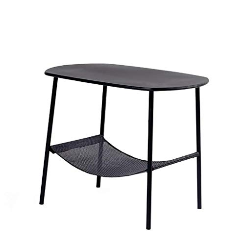 Four-Legged Wrought Iron Coffee Table Black Homeiving Room Bedroom Bal